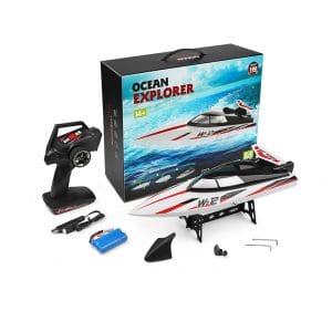Alternative view of WL912-A 2.4G RC Racing Boat 390 Motor Waterproof Remote Control High Speed Rc Speed Boats for Adults