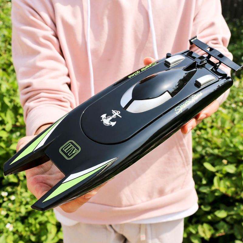 "805 Kids Toy High-Speed 2.4G Waterproof RC Boats 25 KM/H Fast RC Speedboat Dual Motors Racing Boat Toys"