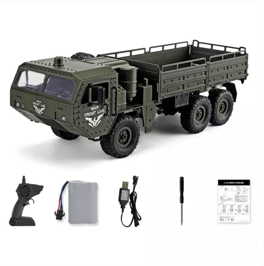 Factory NEW JJRC Q60 Q75 RC Car 1:16 2.4G 4WD Tracked Off-Road Military 6x6 Radio Remote Control Rock Crawler Truck VS Q65 Q75