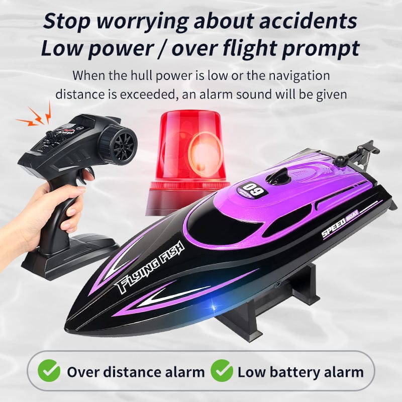 2.4GHz 20KM/H Waterproof High Speed Rc Racing Boat Ship Toys with Light Electric Rc Speedboat - Image 5
