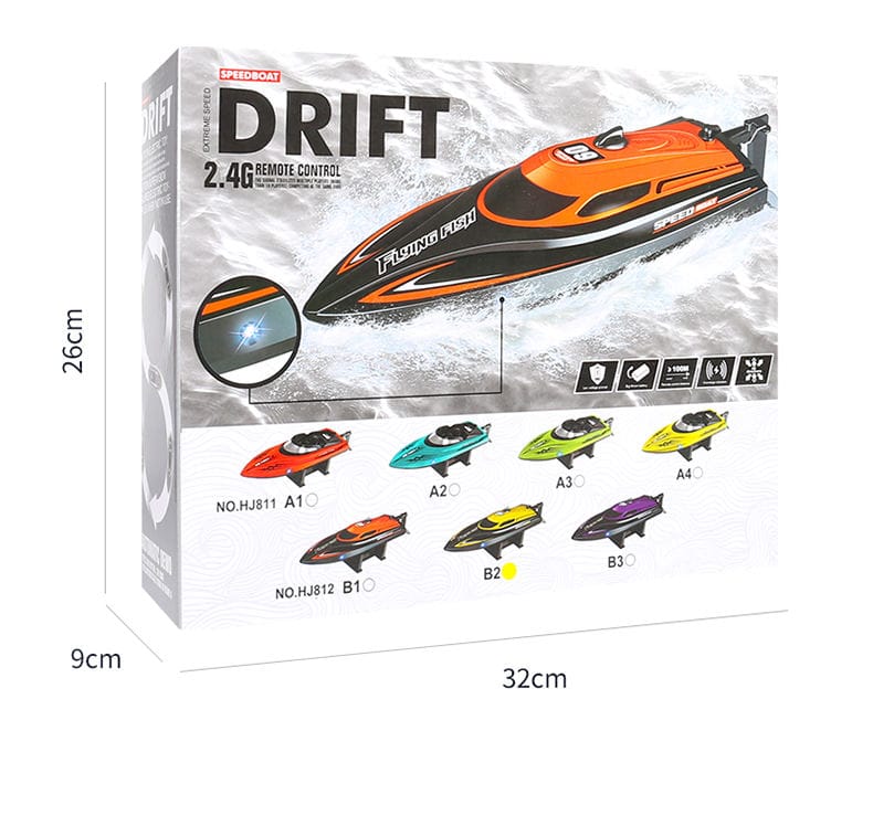 2.4GHz 20KM/H Waterproof High Speed Rc Racing Boat Ship Toys with Light Electric Rc Speedboat - Image 6