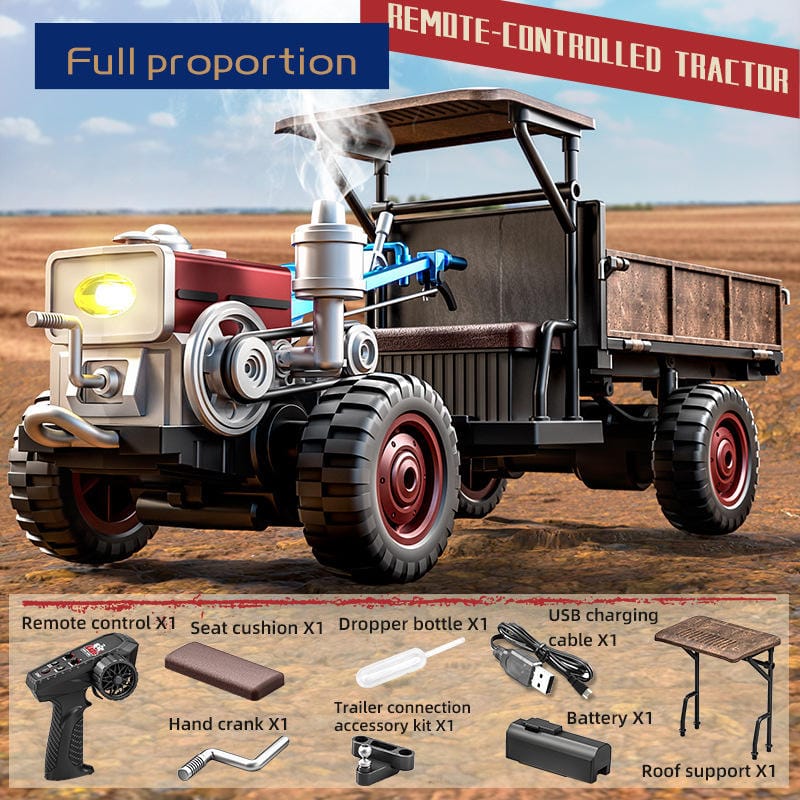 "JJRC C8836 New Full-Scale Simulation Tractor Four-Wheel Drive Spray Load Electric Plastic Car Boys 7-14 Years Farmer's " - Image 6