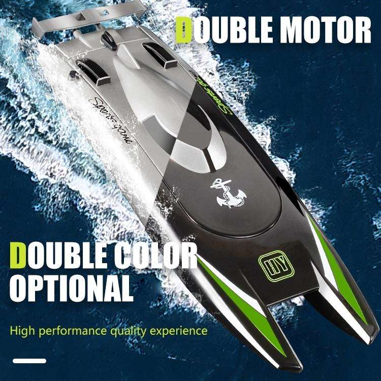 "805 Kids Toy High-Speed 2.4G Waterproof RC Boats 25 KM/H Fast RC Speedboat Dual Motors Racing Boat Toys" - Image 5