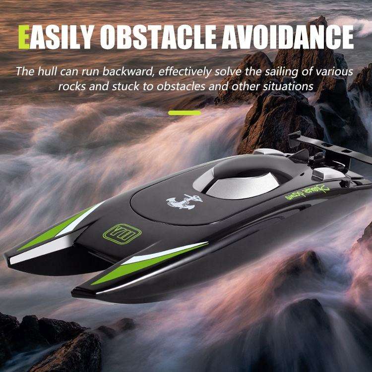 "805 Kids Toy High-Speed 2.4G Waterproof RC Boats 25 KM/H Fast RC Speedboat Dual Motors Racing Boat Toys" - Image 6
