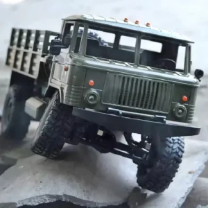 Alternative view of WPL B-24 Remote Control Military Truck – 4WD DIY Off-Road RC Car (GAZ-66 Model) for Kids & Collectors