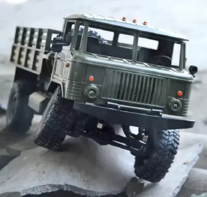 WPL B-24 Remote Control Military Truck – 4WD DIY Off-Road RC Car (GAZ-66 Model) for Kids & Collectors