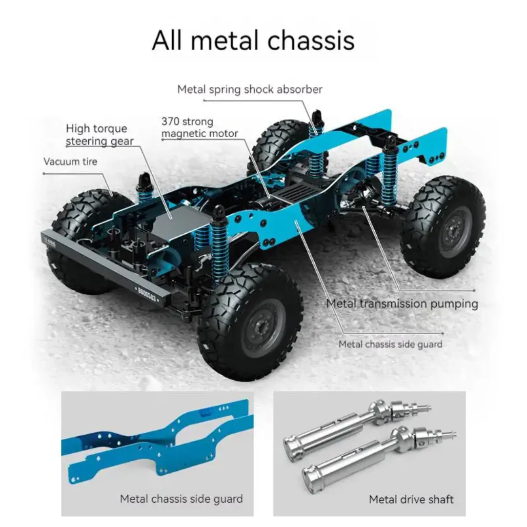 Hot Selling High Speed RC Car BG1535 Remote Control 1/12 Rock Climbing Car 2.4g Off Road Racing Vehicle Truck for Kids - Image 4