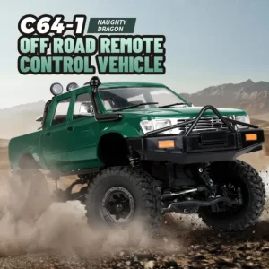 Super WPL C64-1 Remote Control Car 2.4Gh 1/16 RTR RC Truck Off Road RC Rock Crawler 4WD Remote Control Pickup All Terrain Toys Vehicle