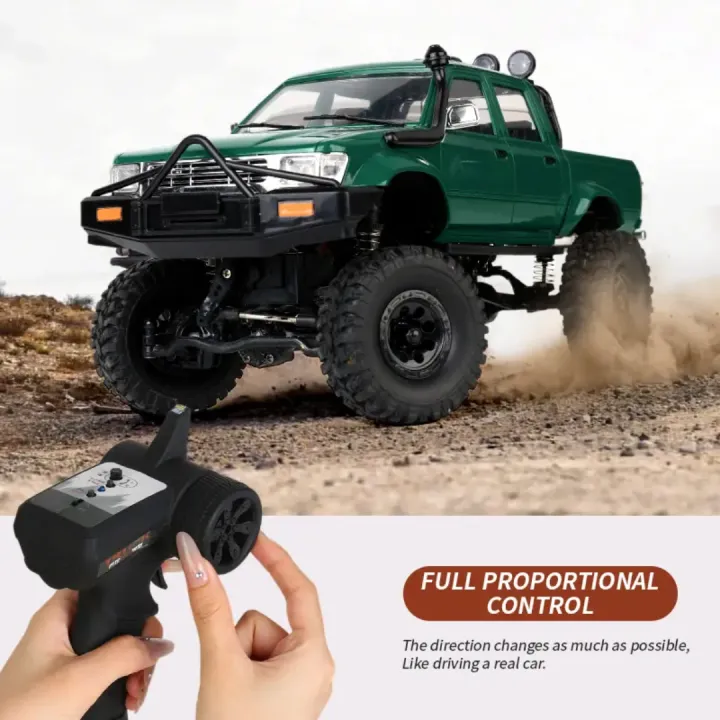 Super WPL C64-1 Remote Control Car 2.4Gh 1/16 RTR RC Truck Off Road RC Rock Crawler 4WD Remote Control Pickup All Terrain Toys Vehicle - Image 5