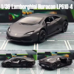 Lamborghini Calf Diecast Metal Toy Car (Matte Black) 1:36 Scale Miniature Model Collectible Gift