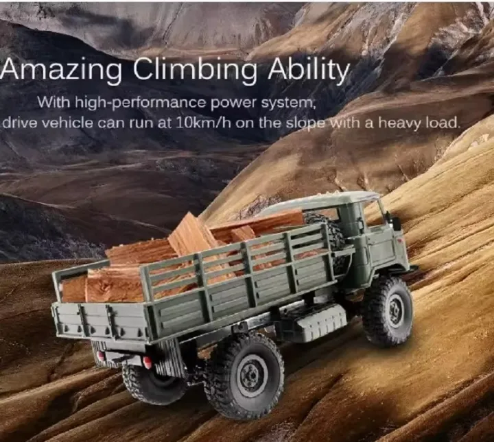 WPL B-24 Remote Control Military Truck – 4WD DIY Off-Road RC Car (GAZ-66 Model) for Kids & Collectors - Image 3
