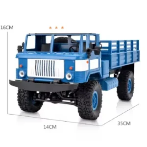 Alternative view of WPL B-24 Remote Control Military Truck – 4WD DIY Off-Road RC Car (GAZ-66 Model) for Kids & Collectors