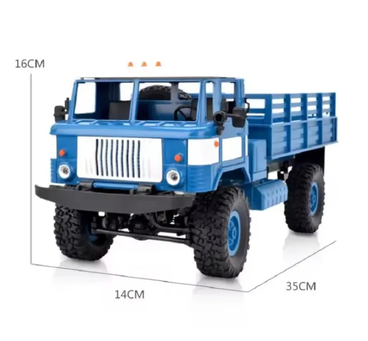 WPL B-24 Remote Control Military Truck – 4WD DIY Off-Road RC Car (GAZ-66 Model) for Kids & Collectors - Image 2