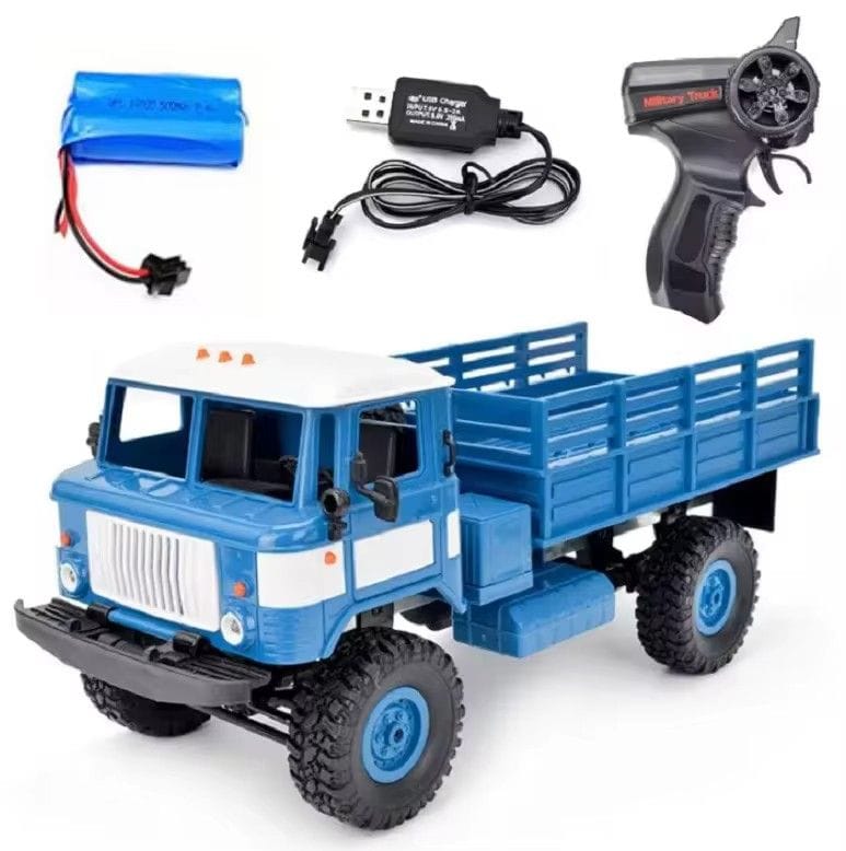 WPL B-24 Remote Control Military Truck – 4WD DIY Off-Road RC Car (GAZ-66 Model) for Kids & Collectors - Image 5