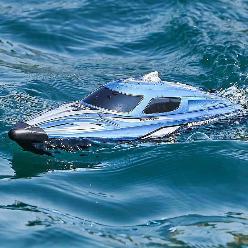 HJ823 25KM Waterproof Anti-Collision 2025 Model New Overturning Remote Control Electric Yacht LED Lights RC Speed Boat - Image 6