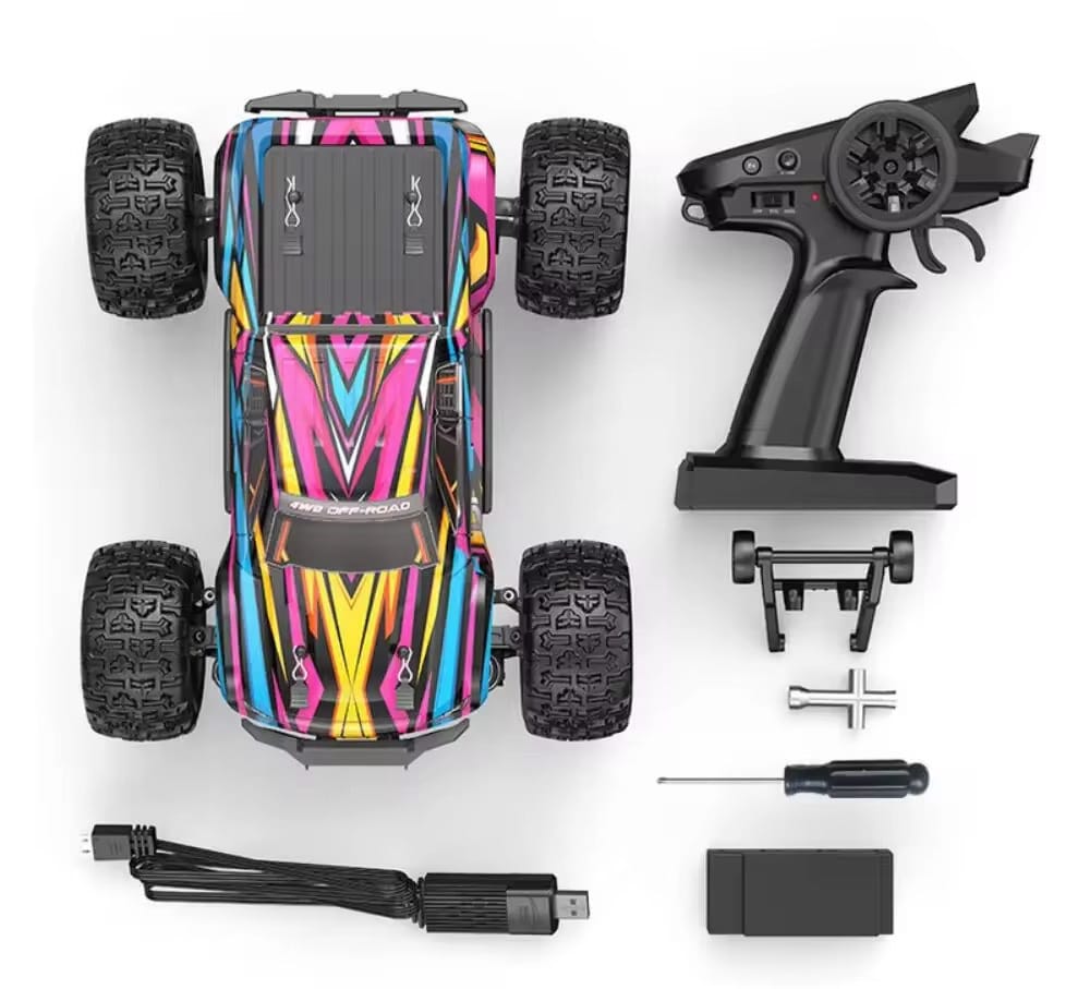 MJX Hyper Go 16209 1/16 Brushless 4WD Monster Truck – 2S/3S Battery Option | High Speed Off-Road RC Car