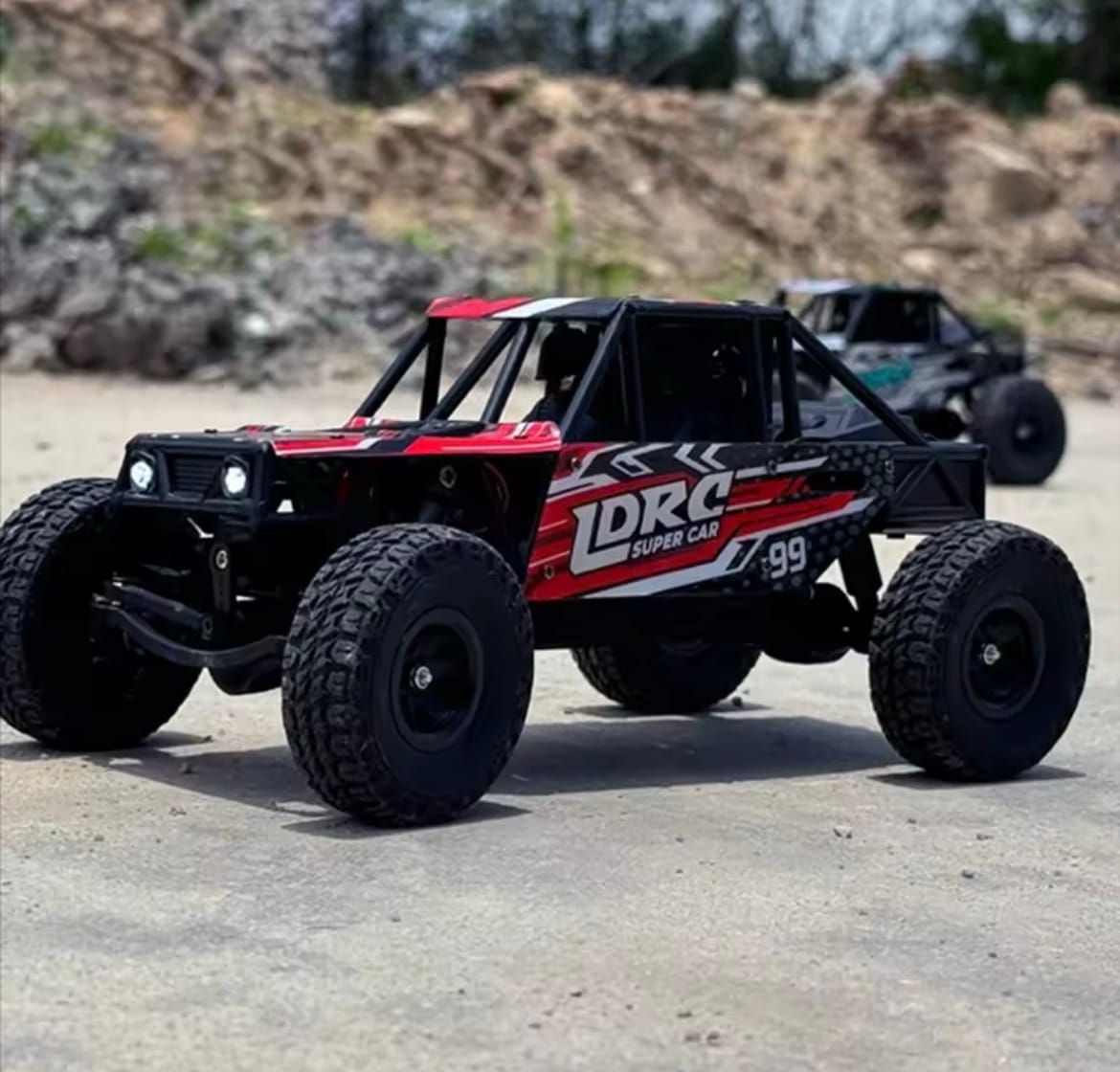 Pro Remote Control Climbing Car 4Wd For LDRC Rc Car 18499 1/18 Professional Pipe Rack Vehicle Model Red - Image 5