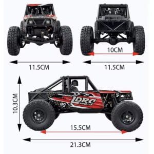 Alternative view of Pro Remote Control Climbing Car 4Wd For LDRC Rc Car 18499 1/18 Professional Pipe Rack Vehicle Model Red