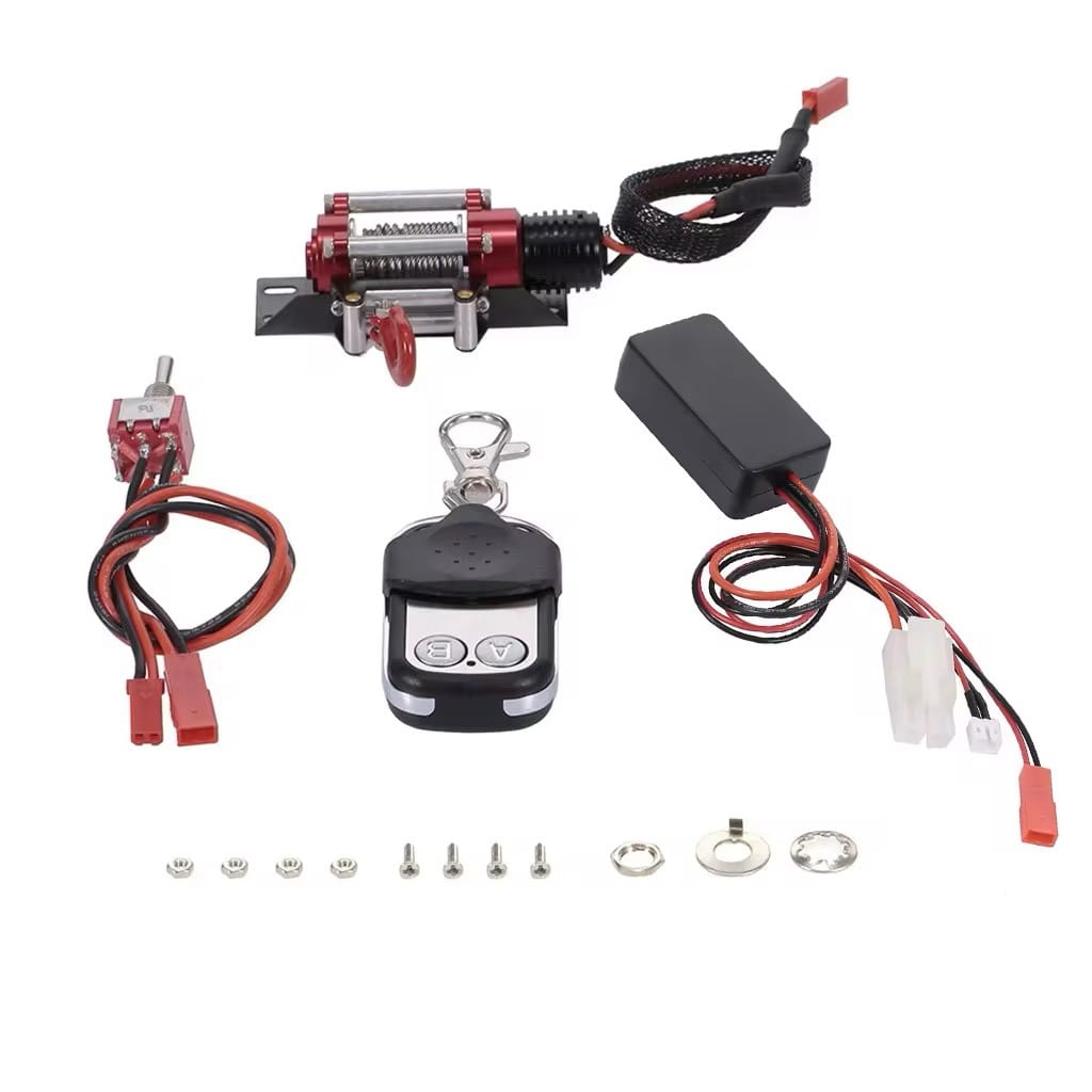 RCXAZ Automatic Crawler Winch and Wireless Remote Control Set for 1/10 Traxxas HSI TAMIYA CC01 Axial
SCX10 RC4WD D90 RC Car