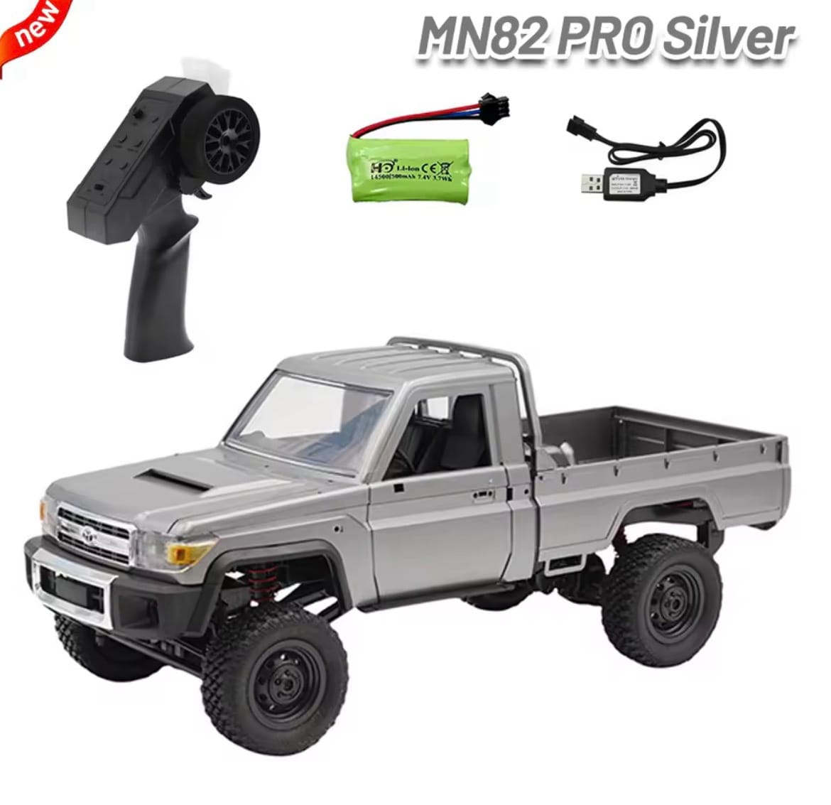 Upgraded Version 1:12 Full Scale RC CAR MN82 PRO Controllable Headlight 4WD LC79 Remote Control Pickup Truck Model Electric Toy