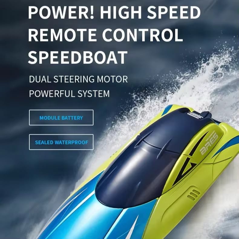 15km/h 2.4GHz RC Boat Remote Control Boats Highspeed Double Propellers Water Sensing Race
Speedboat Rechargeable Toys - Image 5