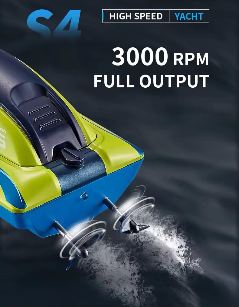 15km/h 2.4GHz RC Boat Remote Control Boats Highspeed Double Propellers Water Sensing Race
Speedboat Rechargeable Toys - Image 4