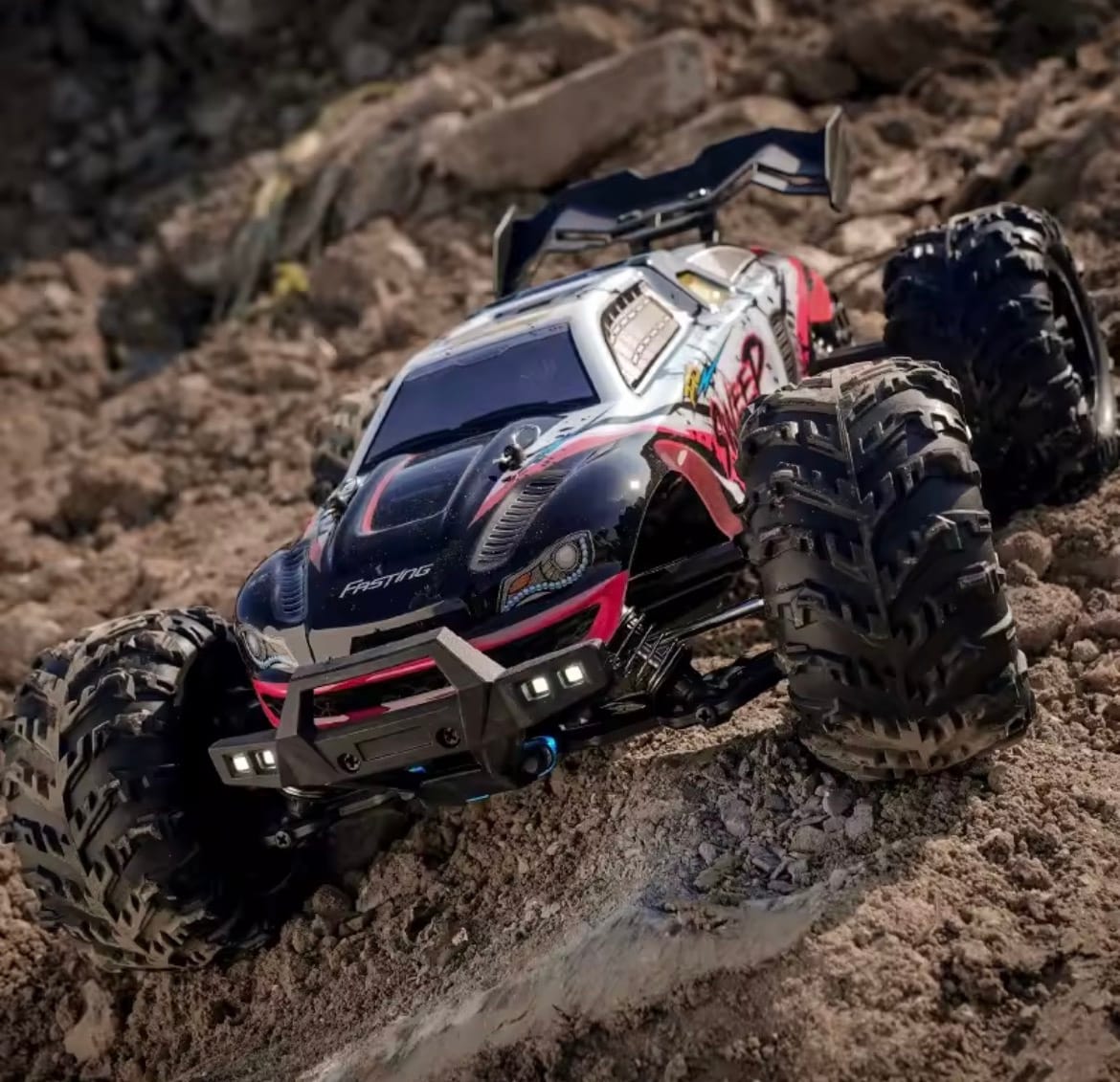 RC Car Off Road 4x4 High Speed 70KM/H Brushless 1/16 Monster Truck with LED Headlight - Image 2