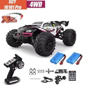 RC Car Off Road 4x4 High Speed 70KM/H Brushless 1/16 Monster Truck with LED Headlight