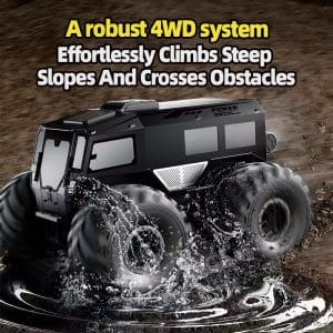 Alternative view of 2.4GHz 4WD 4-Channel Kids RC Car Waterproof
Amphibious All-Terrain Rechargeable Remote Control
1080p HD Camera Ready-to-Go