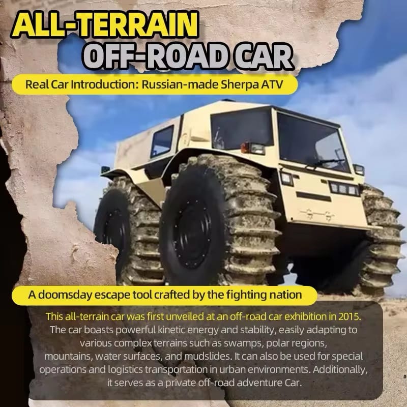 2.4GHz 4WD 4-Channel Kids RC Car Waterproof
Amphibious All-Terrain Rechargeable Remote Control
1080p HD Camera Ready-to-Go - Image 5