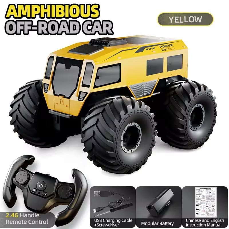 2.4GHz 4WD 4-Channel Kids RC Car Waterproof
Amphibious All-Terrain Rechargeable Remote Control
1080p HD Camera Ready-to-Go - Image 6