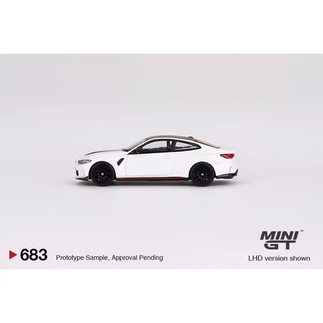 Mini GT MGT00683-L 683 1/64 B-M-W Bayerische Motoren Werke Aktiengesellschaft M4 CSL Alpine
White LHD Diecast Scale Model Car - Image 4