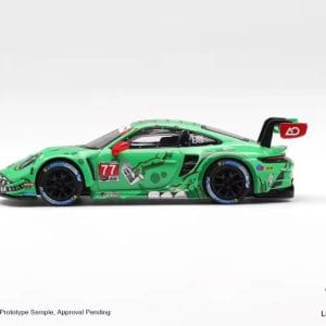 Alternative view of MINIGT Diecast 1:64 #1218 GT3 R AO Racing Metal Model Car Display Green Roxy and Rexy Sports Car Cool Gift for Boys Collection