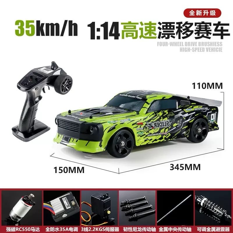 HBX2103 1/14 High Speed RC Car 4wd 35km/h Electric Radio Control Racing Gyroscope Waterproof 35A ESC
Hobby Grade Model Boy Toys - Image 7