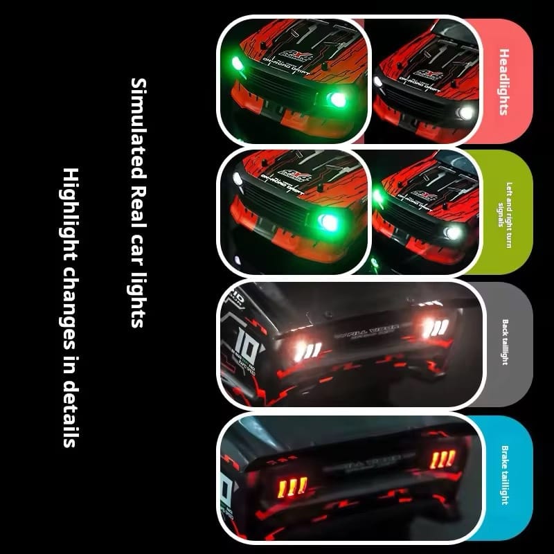 HBX2103 1/14 High Speed RC Car 4wd 35km/h Electric Radio Control Racing Gyroscope Waterproof 35A ESC
Hobby Grade Model Boy Toys - Image 3