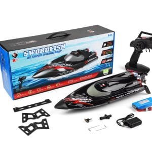 NEW XK WLToys WL916 RC Boat 2.4GHz 4CH High Speed Boat Waterproof 55KM/H High Speed Brushless
Motor Radio Control Boat Toys