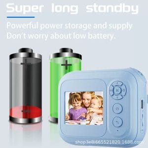 Alternative view of Cross-border new product, children's mini camera, black-and-white photography, can directly print photos for children to play .