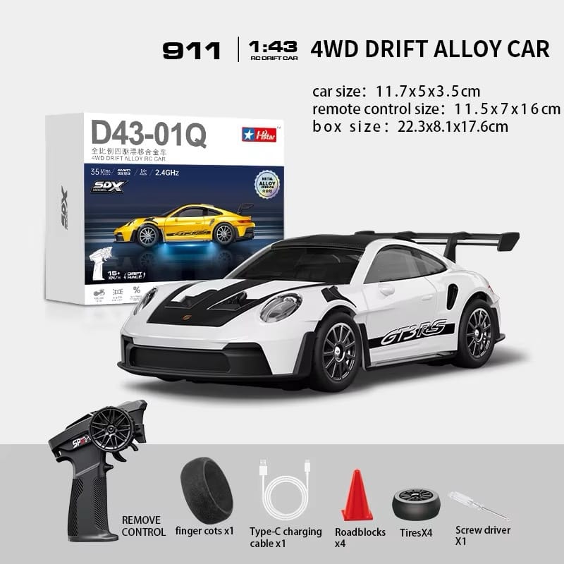 HSTAR 1:43 Porsche 911 GT3 RS RC Drifting Car - Image 15