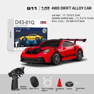 Alternative view of HSTAR 1:43 Porsche 911 GT3 RS RC Drifting Car
