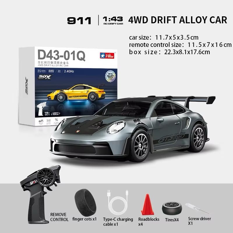 HSTAR 1:43 Porsche 911 GT3 RS RC Drifting Car - Image 8
