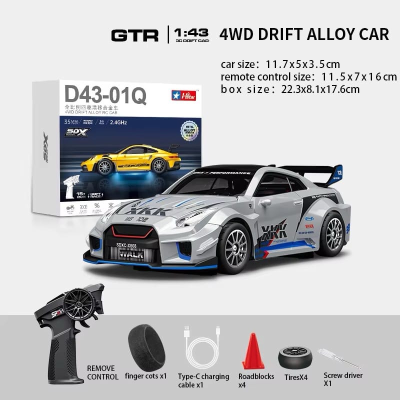 HSTAR 1:43 Porsche 911 GT3 RS RC Drifting Car - Image 10