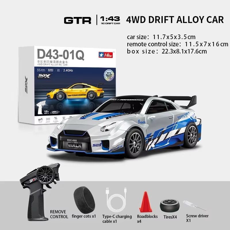 HSTAR 1:43 Porsche 911 GT3 RS RC Drifting Car - Image 13